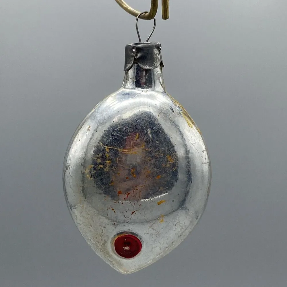 Vintage Hanging Fish Christmas Ornament Tinsel Inside Holiday Tree